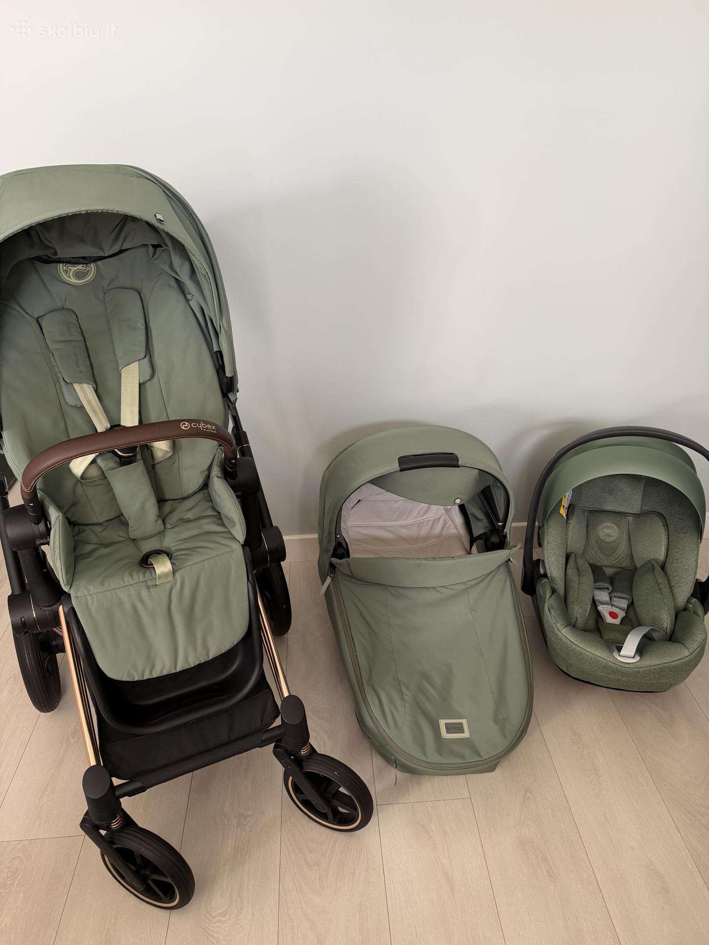 Parduodamas Cybex Priam V4 komplektas – Rose Gold