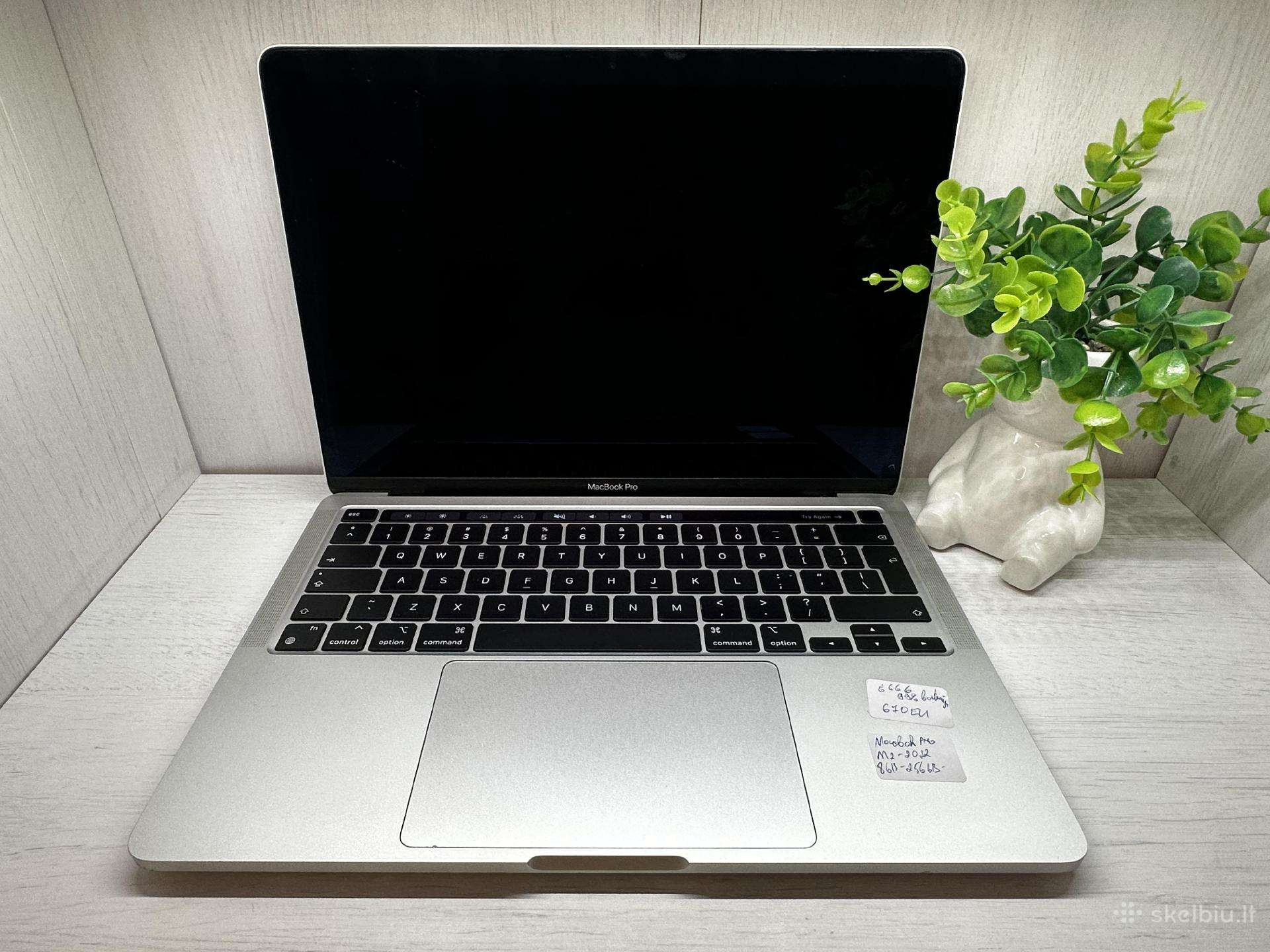 Apple MacBook Pro M2 2022 m. 13.3" Garantija 90d.