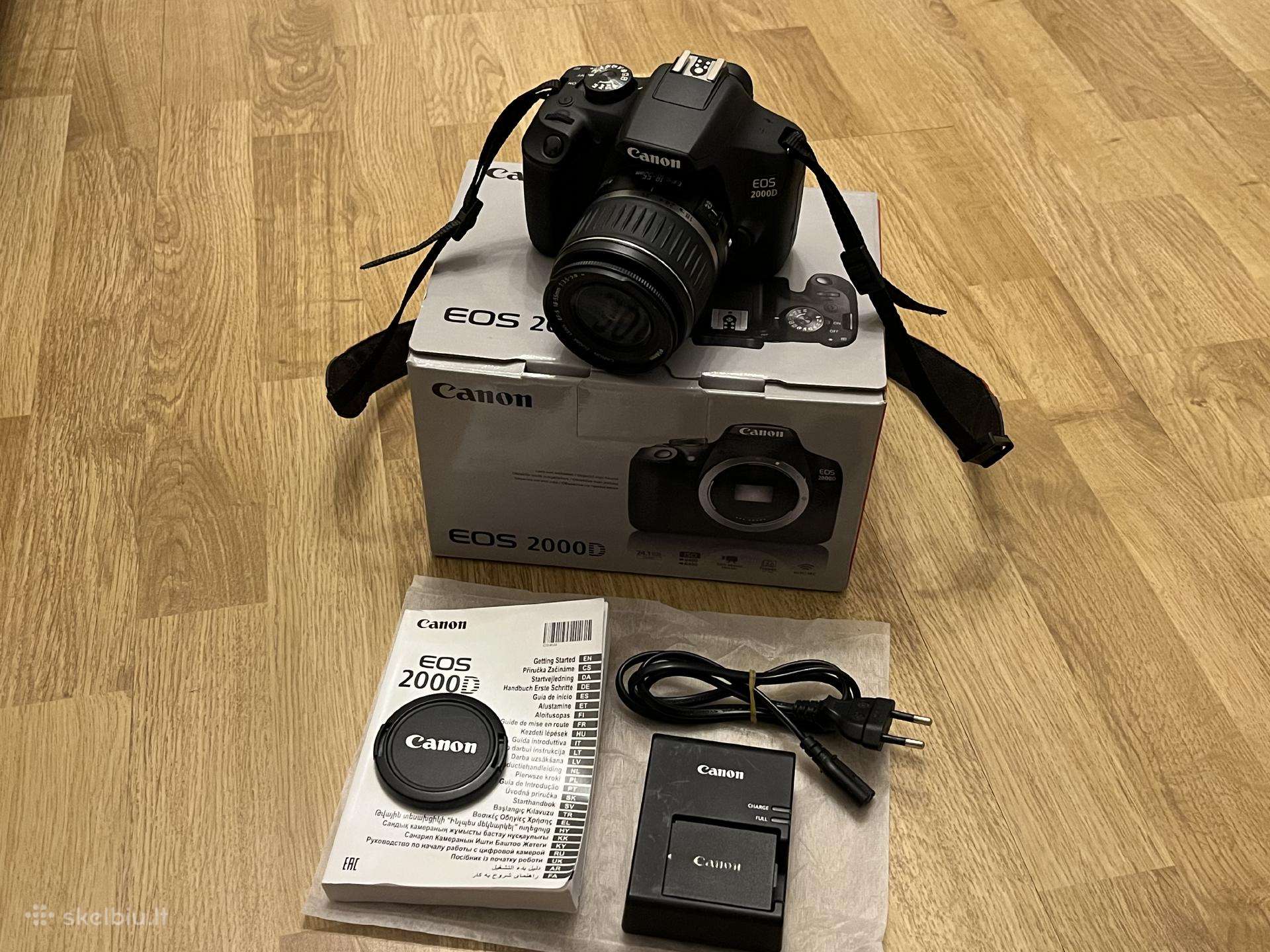 Canon EOS 2000d / 18-55mm / Wi-fi / 4k kadrų