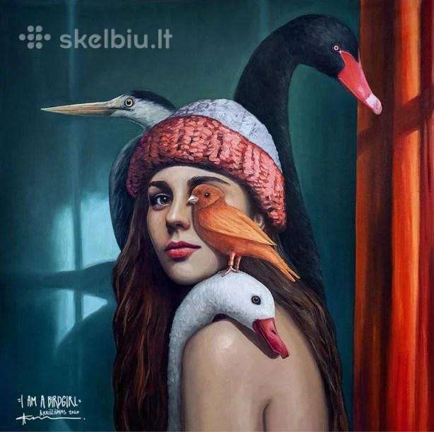 Algio Kriščiūno printas I am a Birdgirl