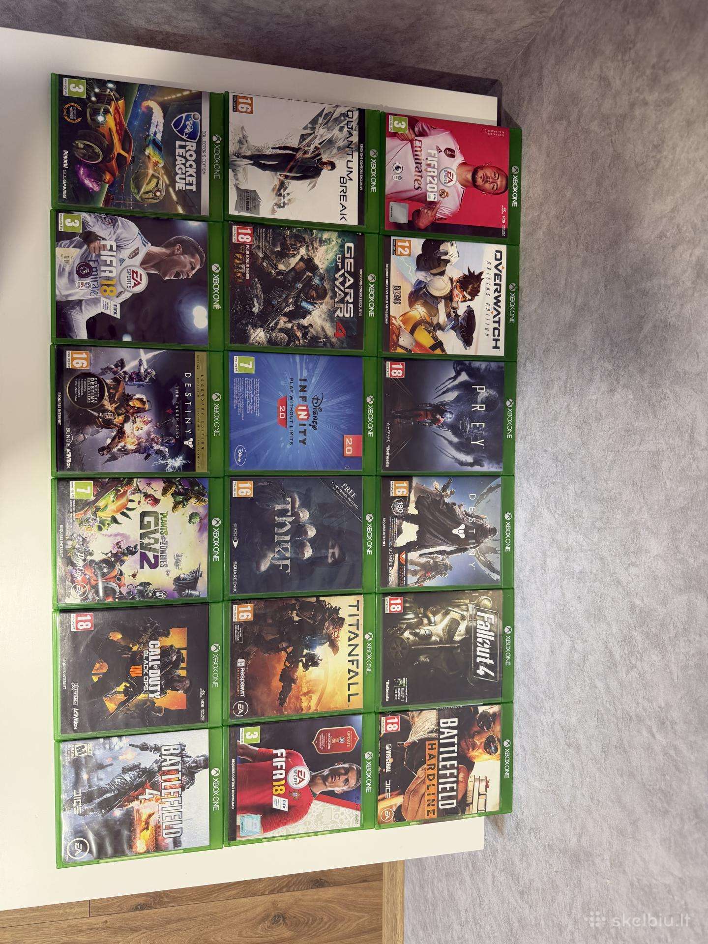 Xbox one žaidimų rinkinys 48vnt!
