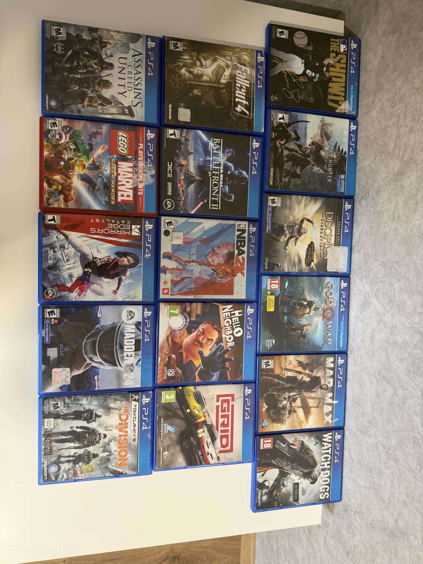 Playstation 4 žaidimų rinkinys 32vnt!