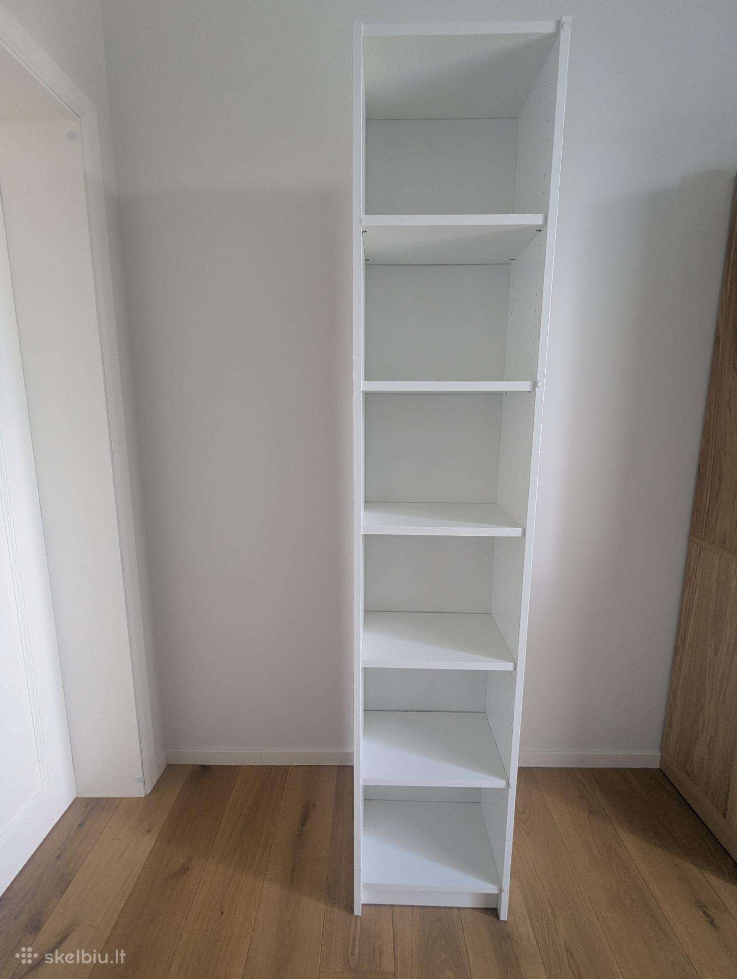 Ikea Billy Knygų spinta, balta, 40x28x202 cm
