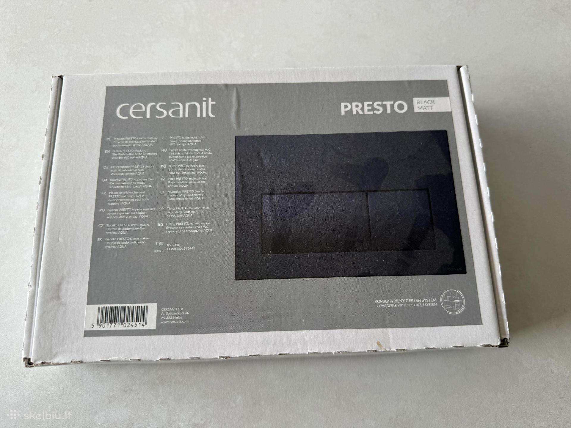Cersanit Presto vandens nuleidimo mygtukas
