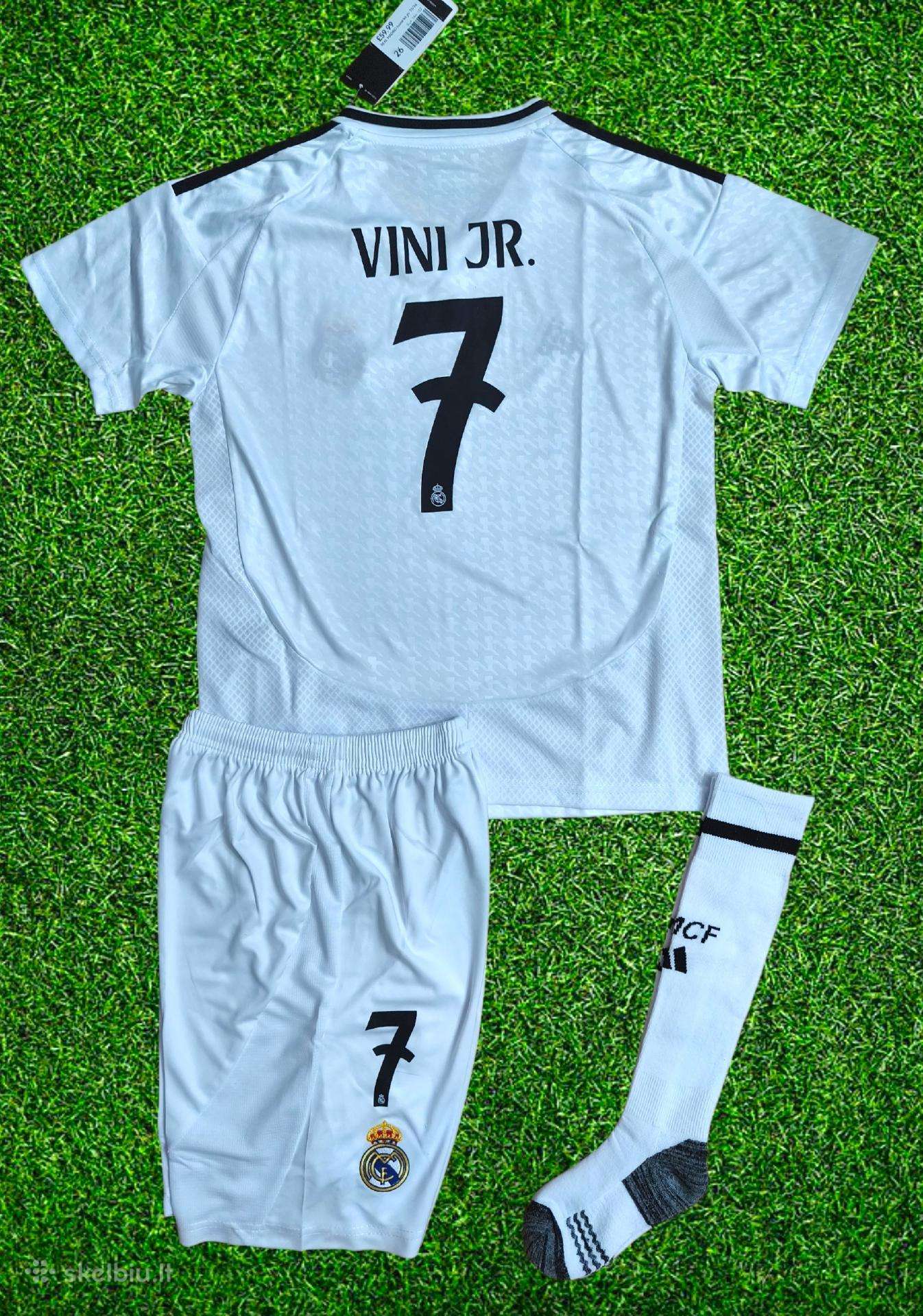 Vinicius Jr futbolo apranga su kojinėmis