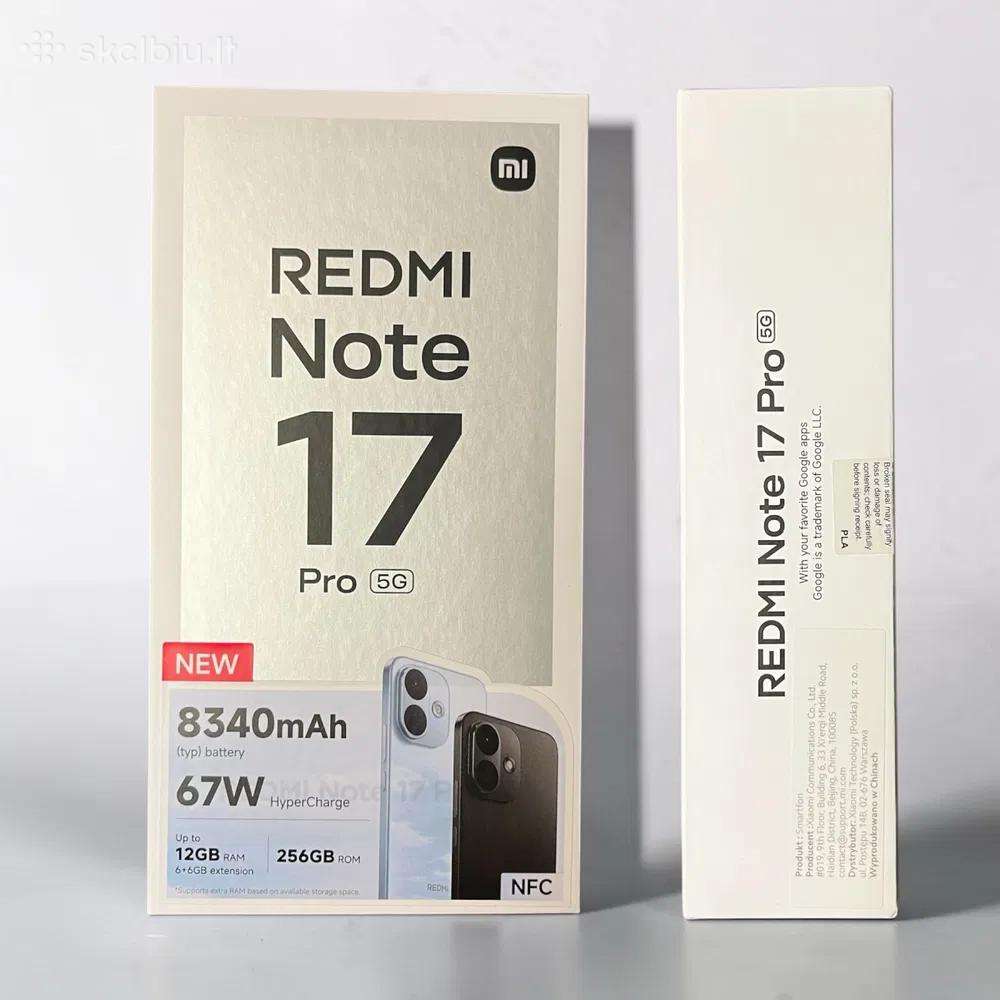 Naujas Xiaomi Redmi Note 17 Pro 5G 256 - 310