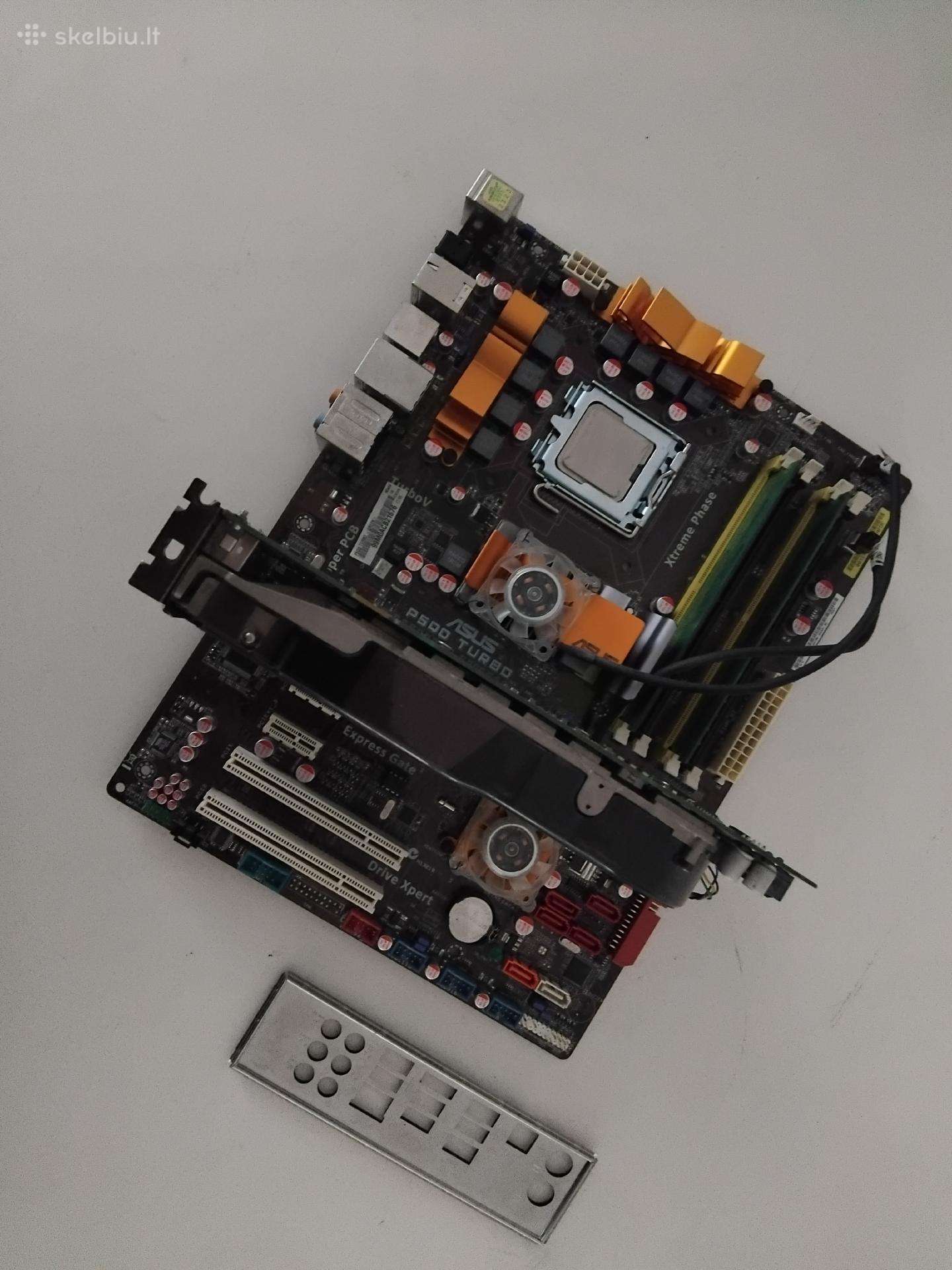 Motinė plokštė Asus P5q Turbo su Cpu, Gpu, RAM