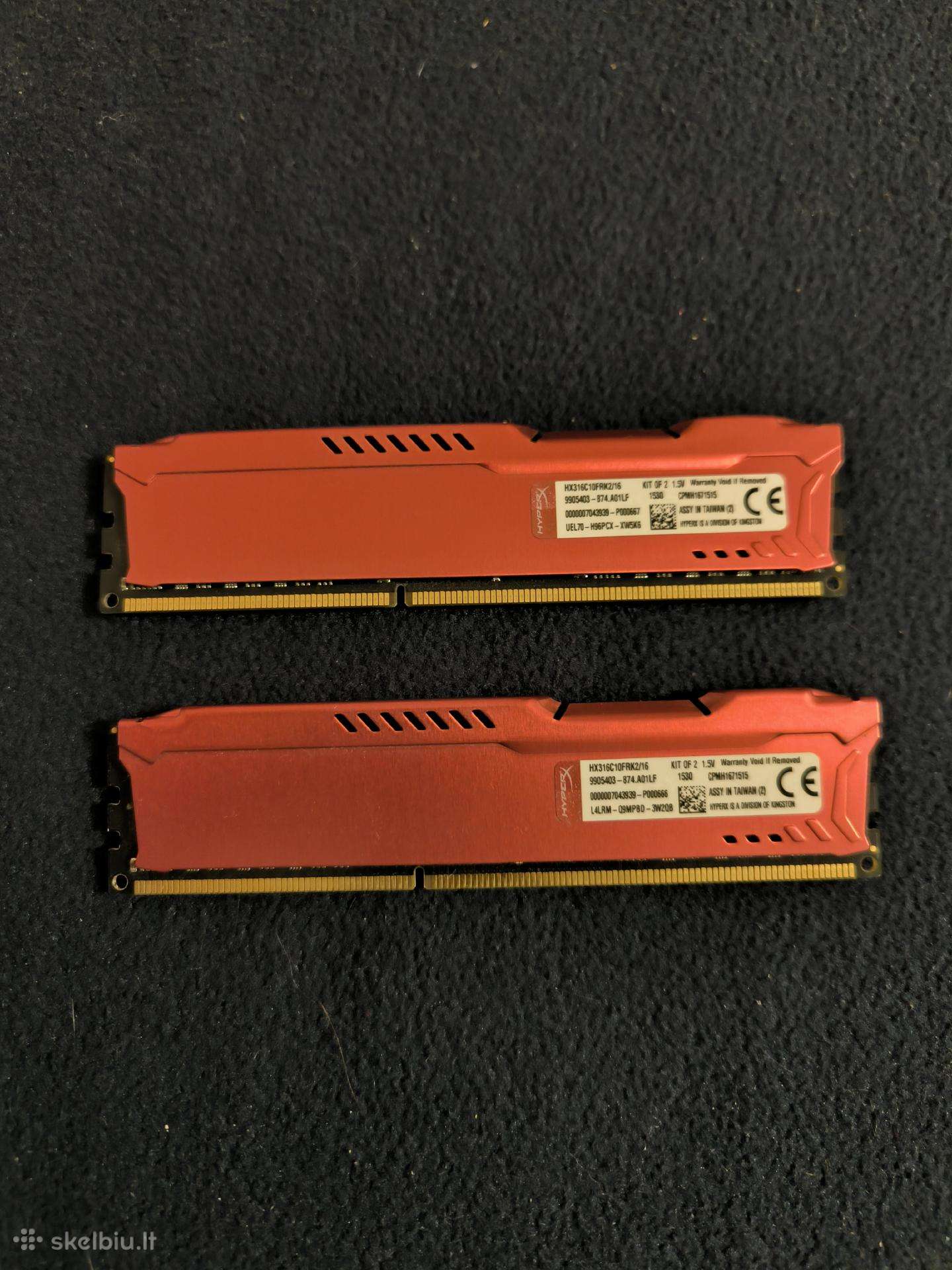 Kingston 16gb 2 x 8gb Ddr3 1600mhz Non-ecc Dimm
