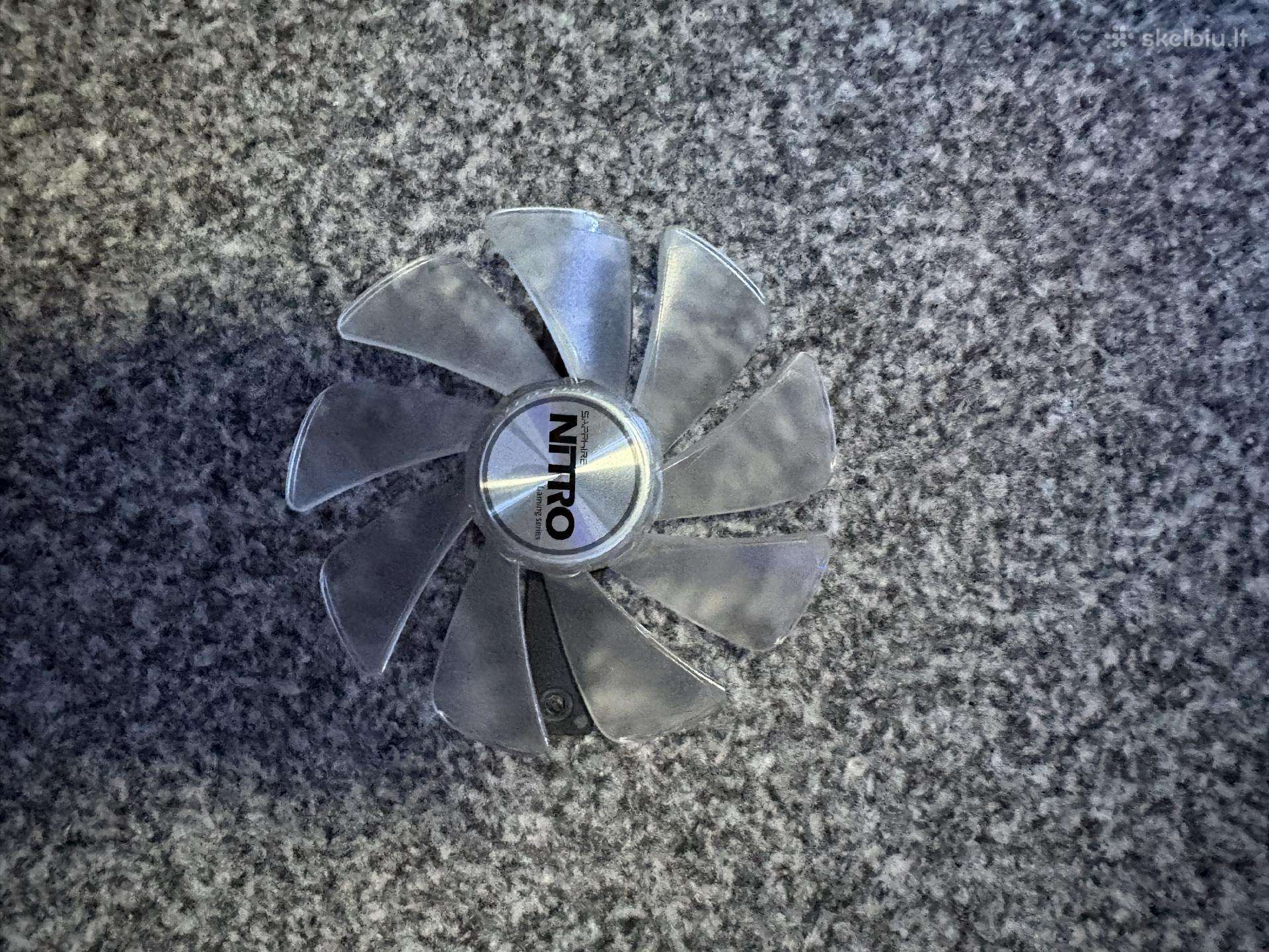 Sapphire Nitro+ gpu ventiliatorius su defektu