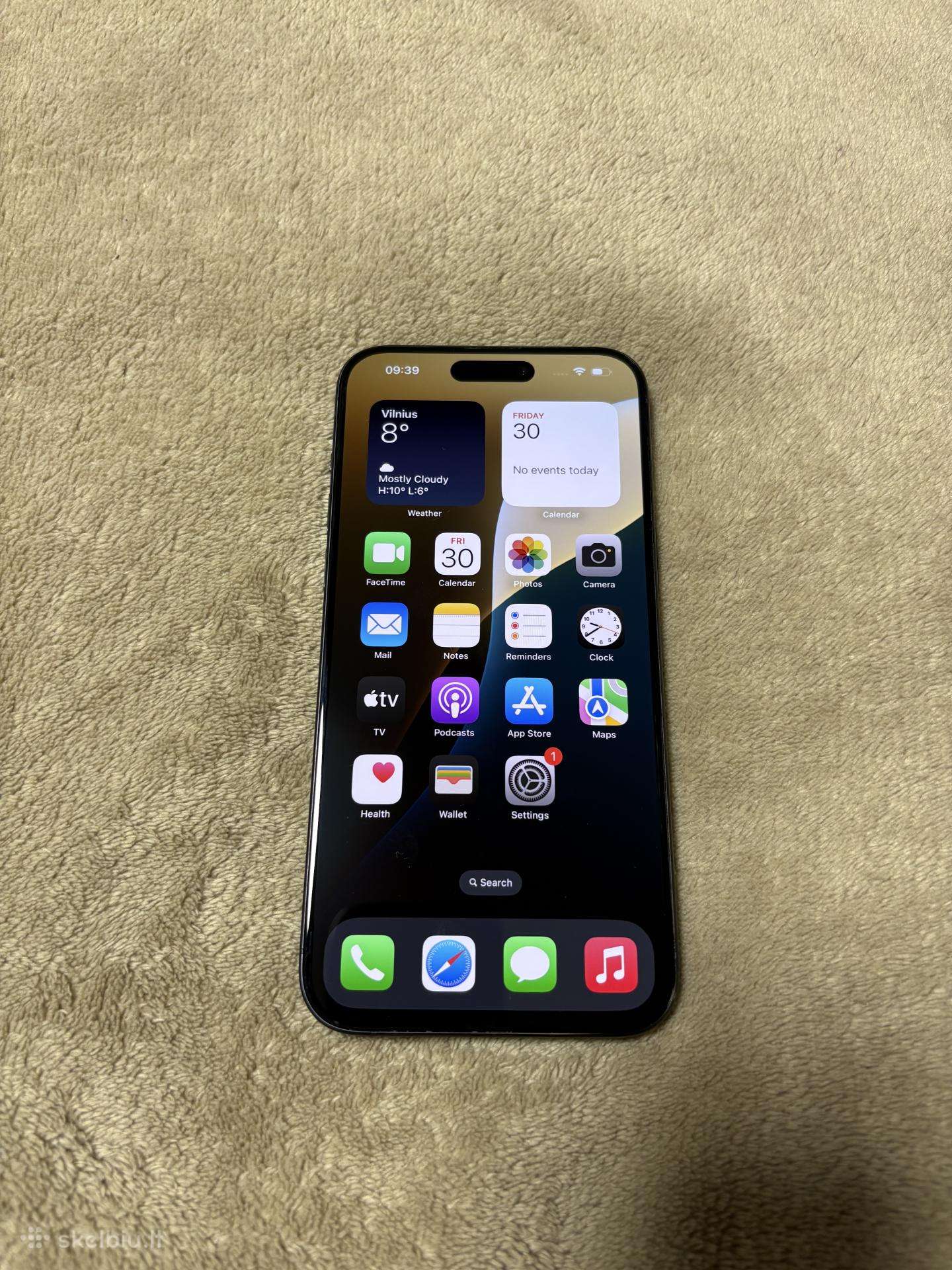 Apple iPhone 15 Pro Max, 256 GB, Blue Titanium
