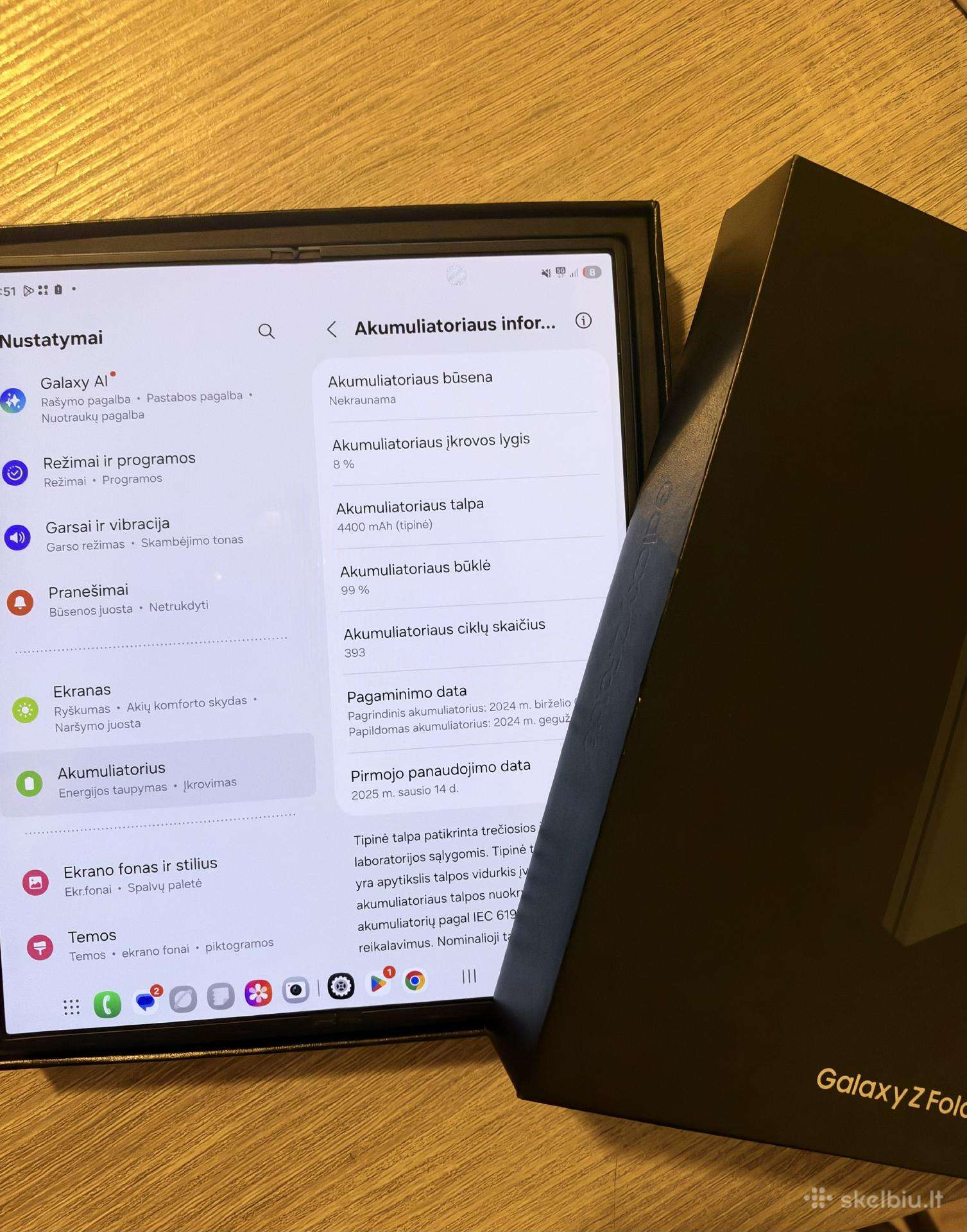 Parduodu Samsung Galaxy Z Fold6