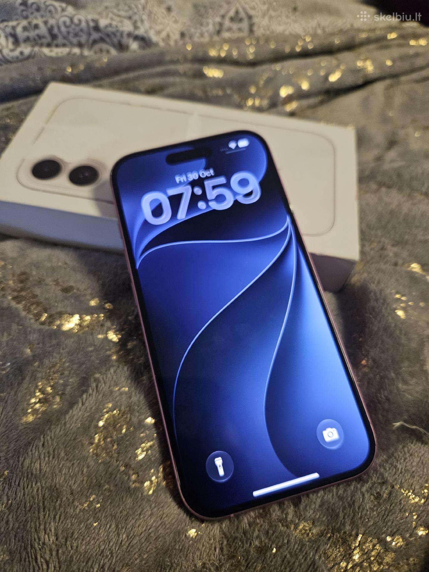 iPhone 16 128gb Rožinis Labai Geros Būklės
