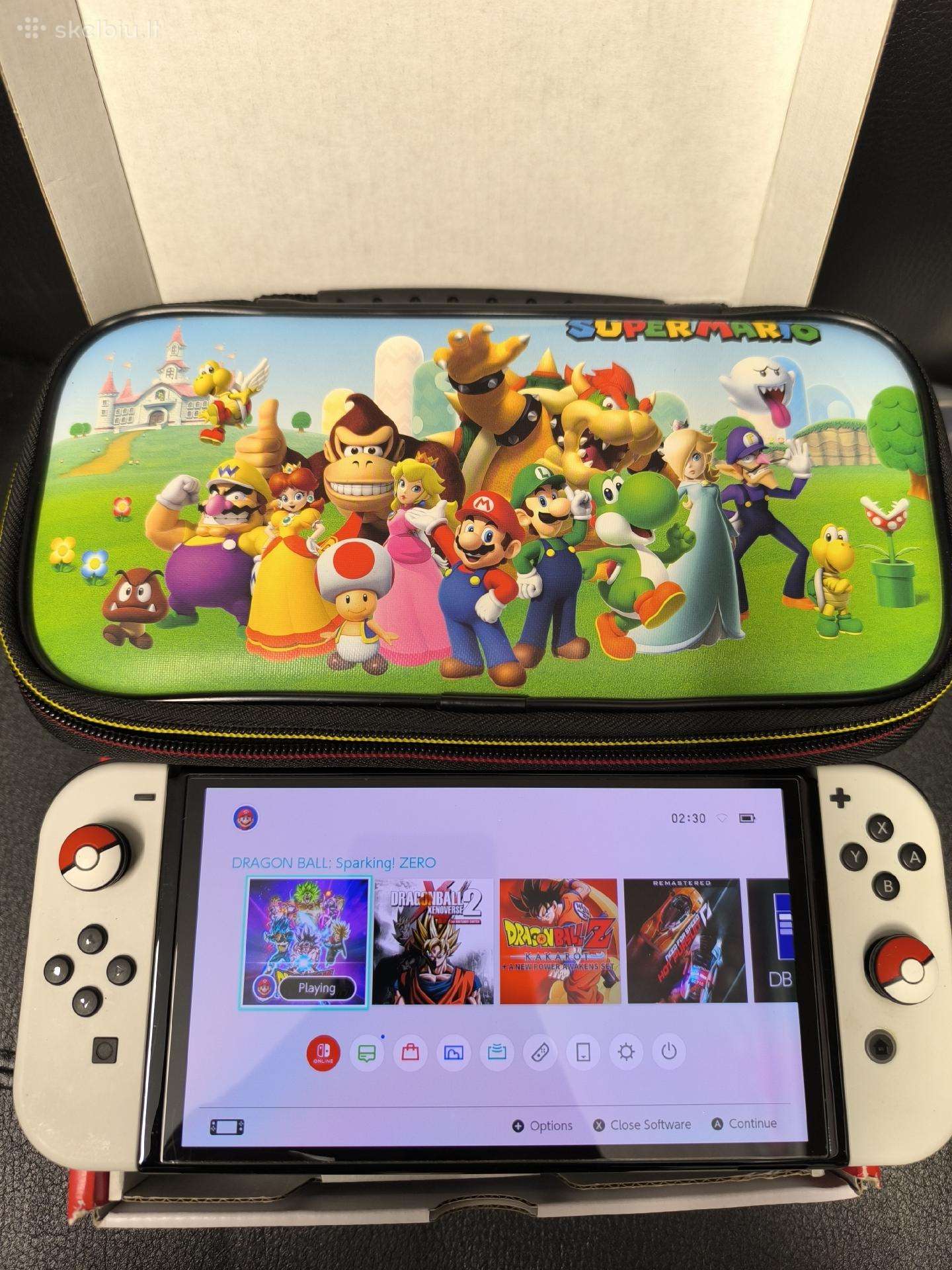 Atrištas Nintendo Switch Oled 512gb 60 žaidimų