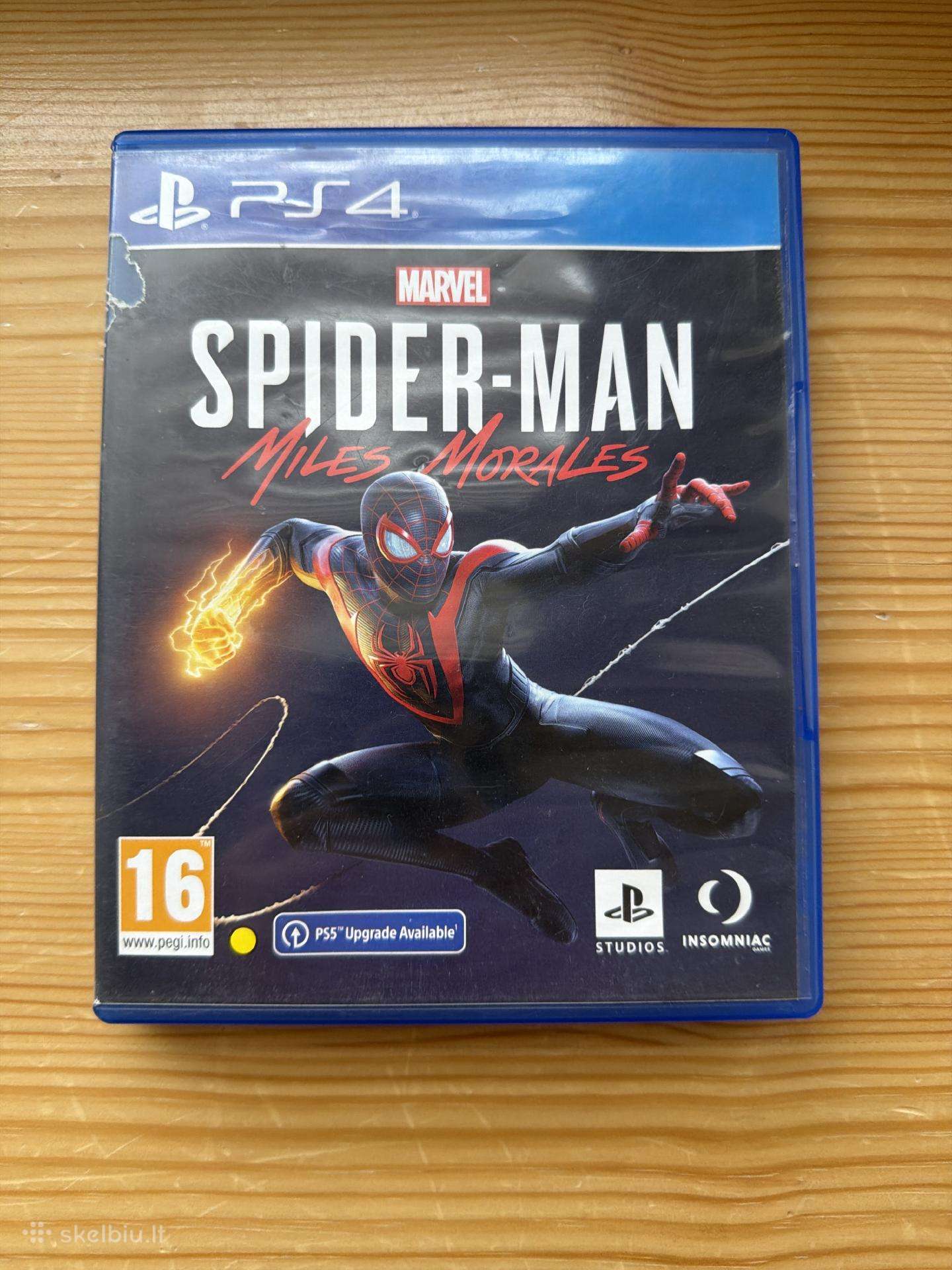 Spider-man miles morales diskinis žaidimas