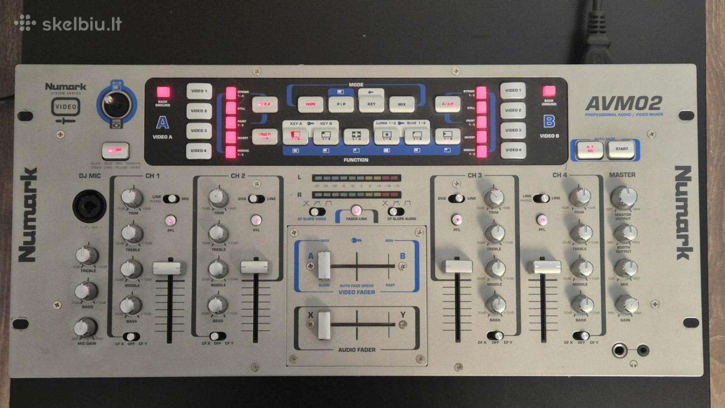 Numark Avm02 audio/video mikšeris