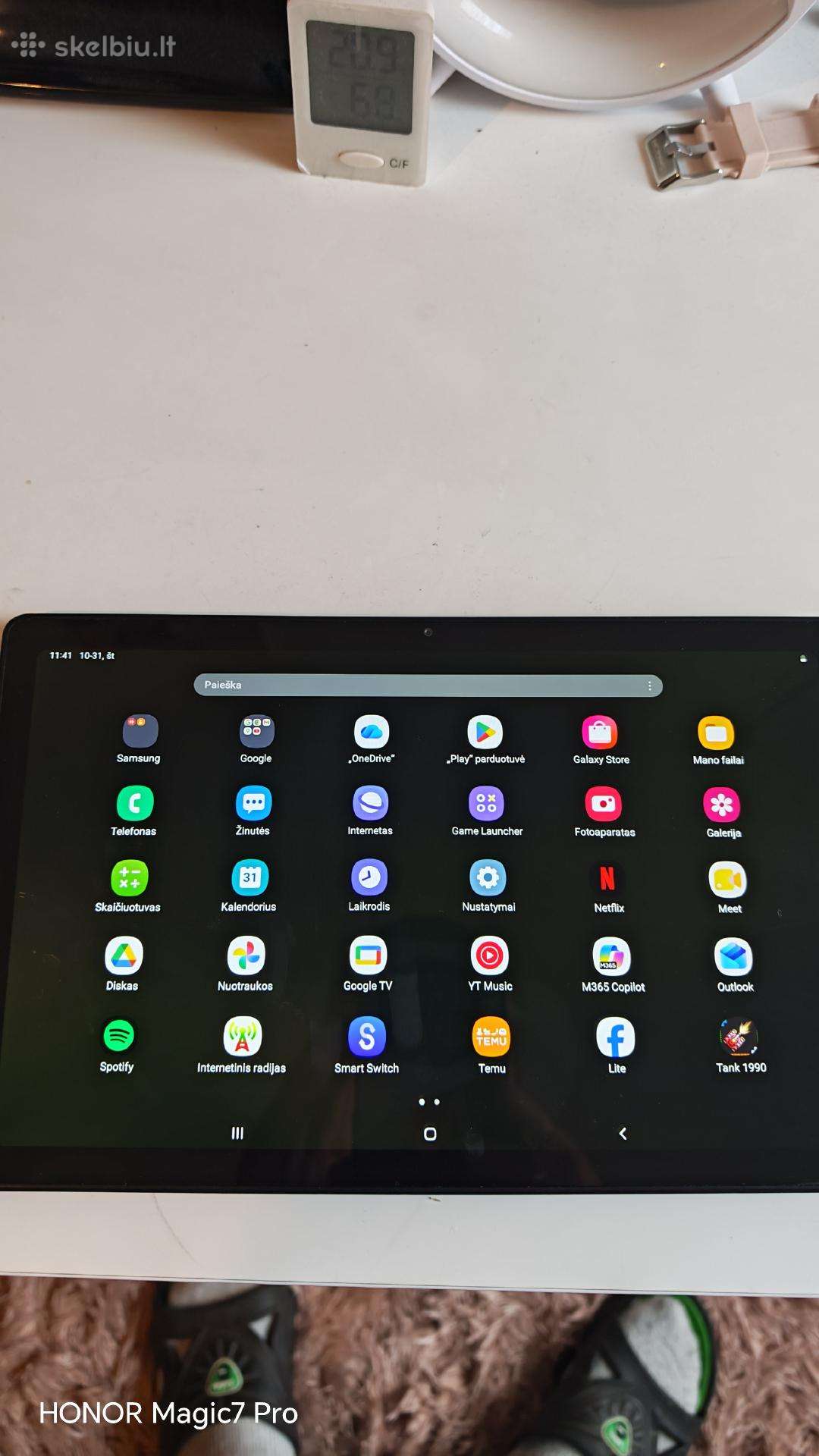 Samsung Tab A7 4 garsiakalbiai dolby