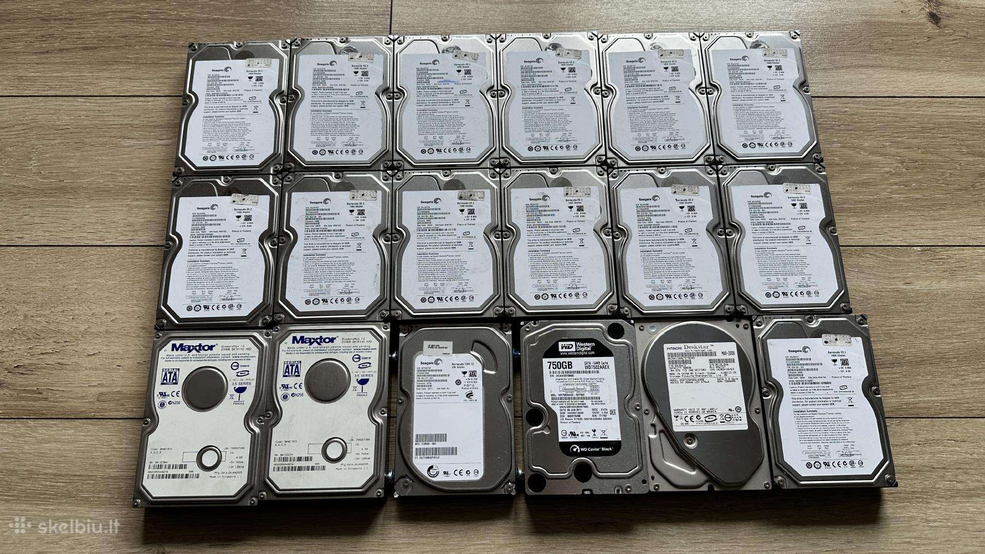 Seagate HDD 1tb 18 vnt.