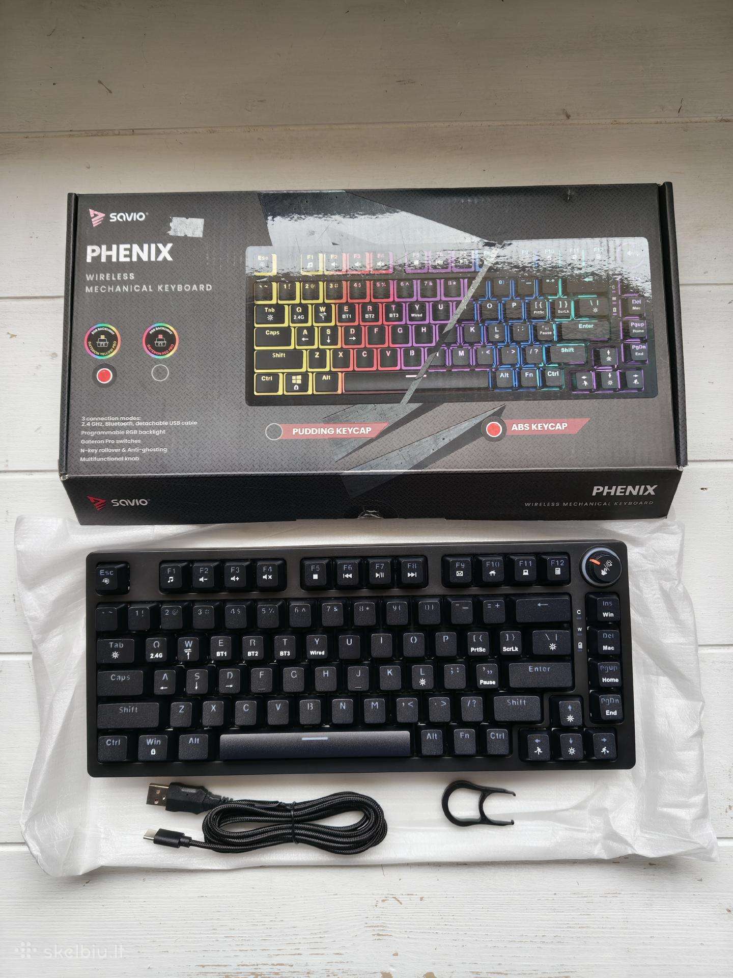 Phenix belaidė mechaninė klaviatura