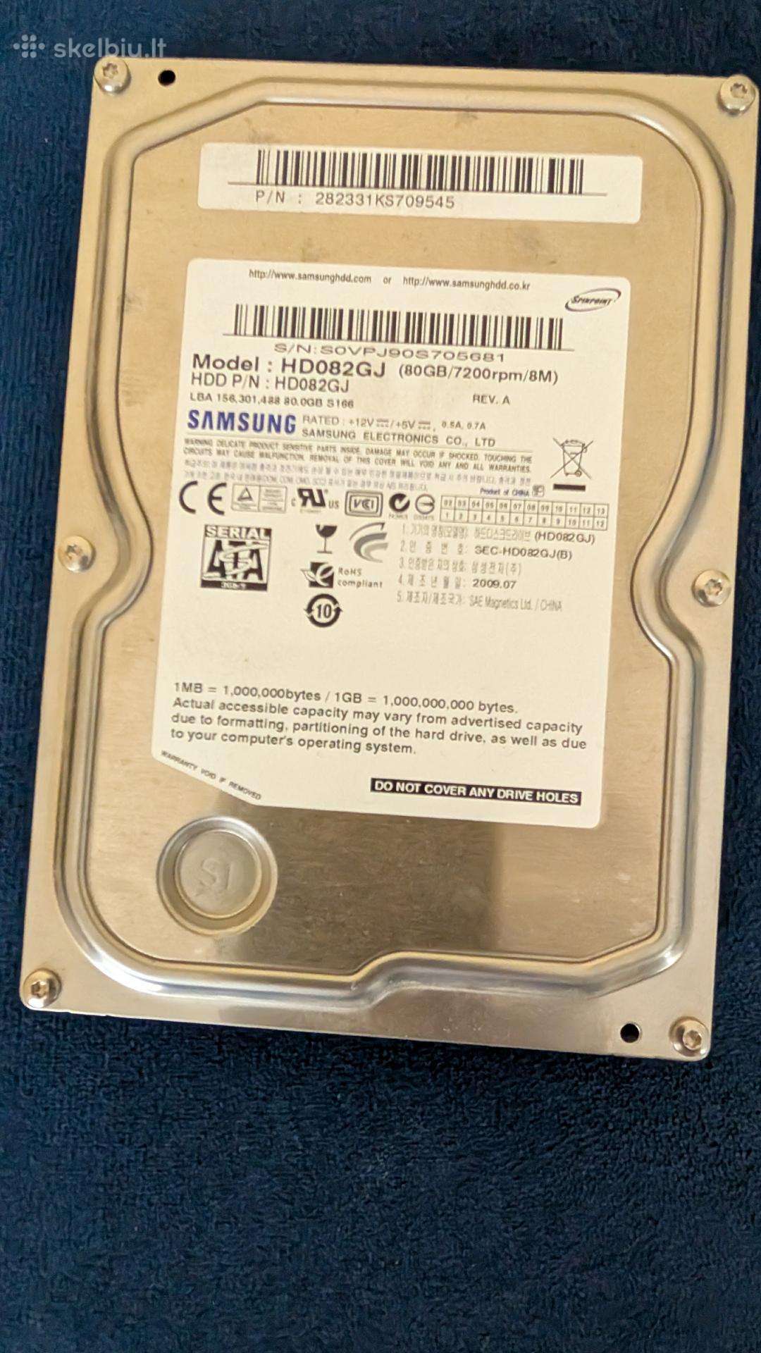 Samsung HDD 80gb kietasis diskas