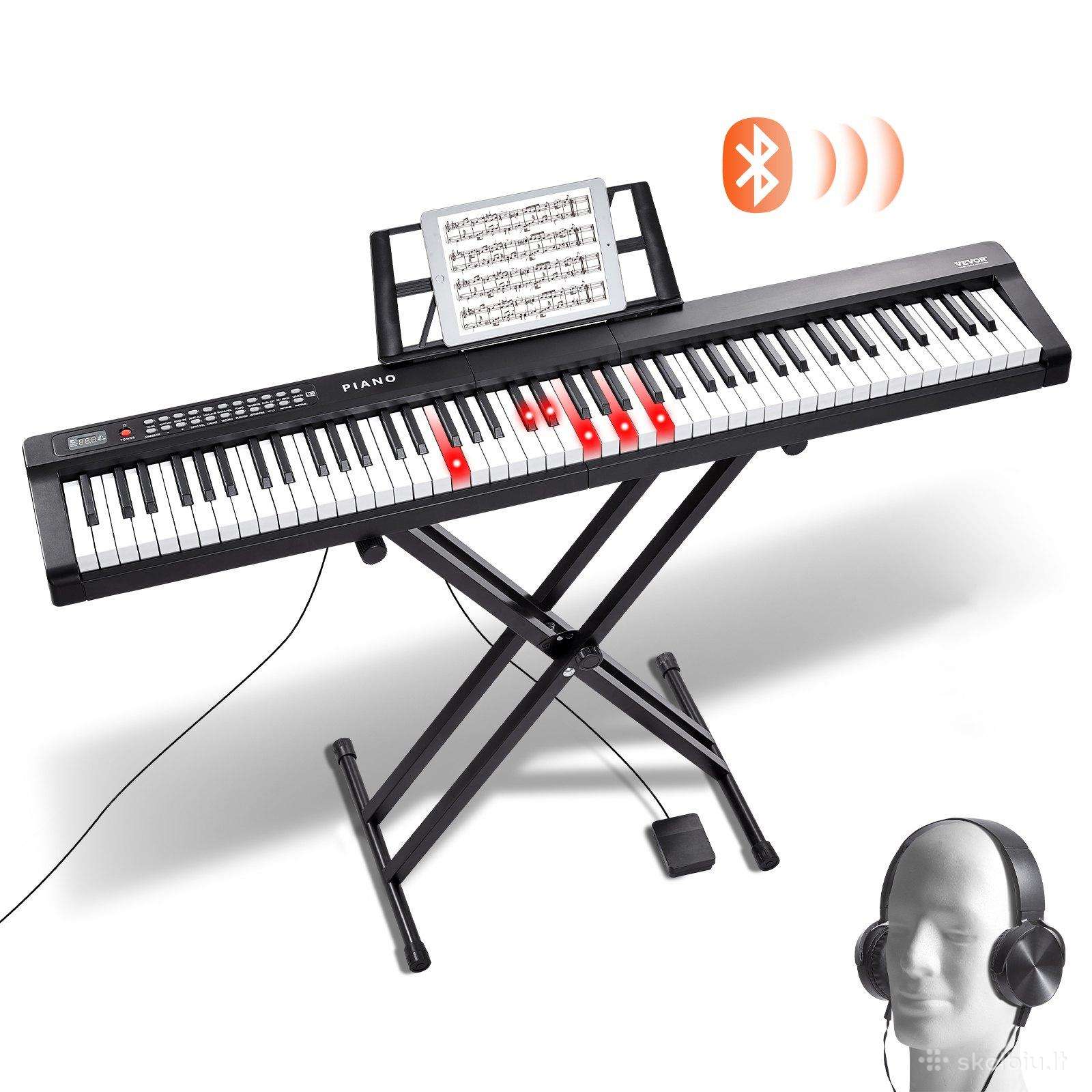 Elektrinis pianinas 88 klavišu su stovu