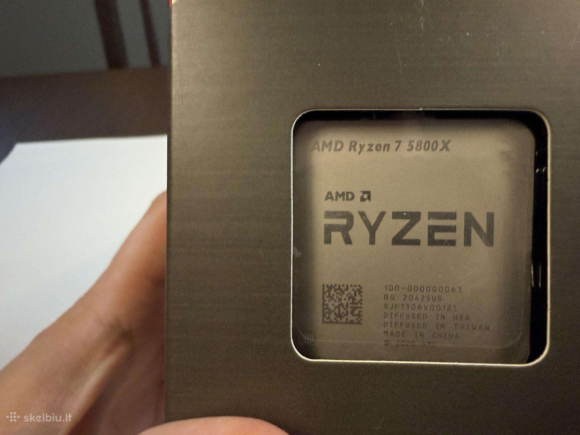 Amd Ryzen 7 5800x – Am4 žaidimų procesorius 8