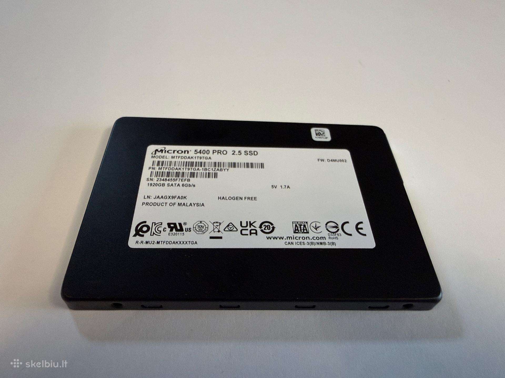 Micron 5400 Pro 1.92tb 2.5" Sata SSD