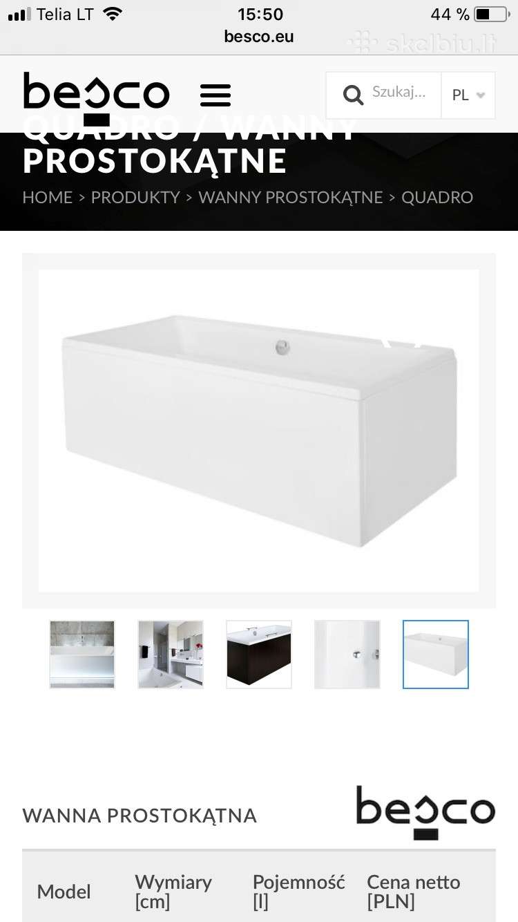 Universali apsaugine vonios sienele 170 ir 75 cm
