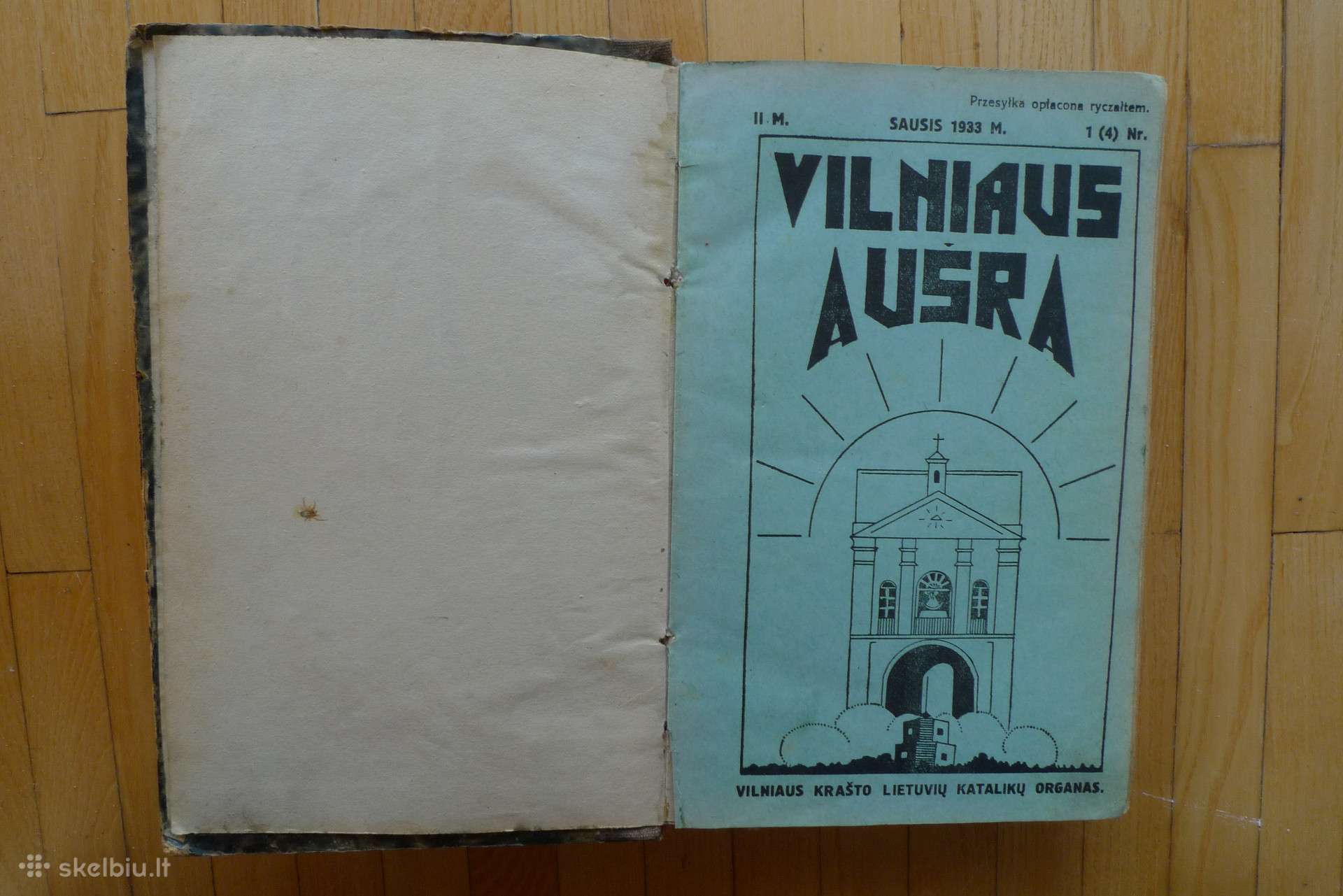 Antikvarine relig. spaud. Ausra ir kt 1930 - 1935m