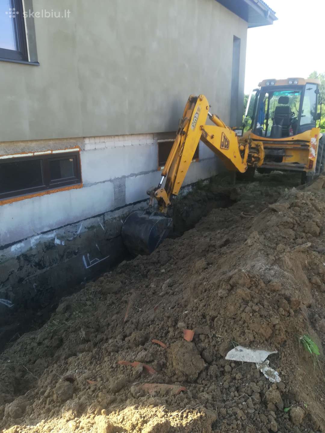 JCB 4cx, statybos transporto nuoma