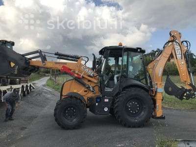 Case 580st, statybos transporto nuoma