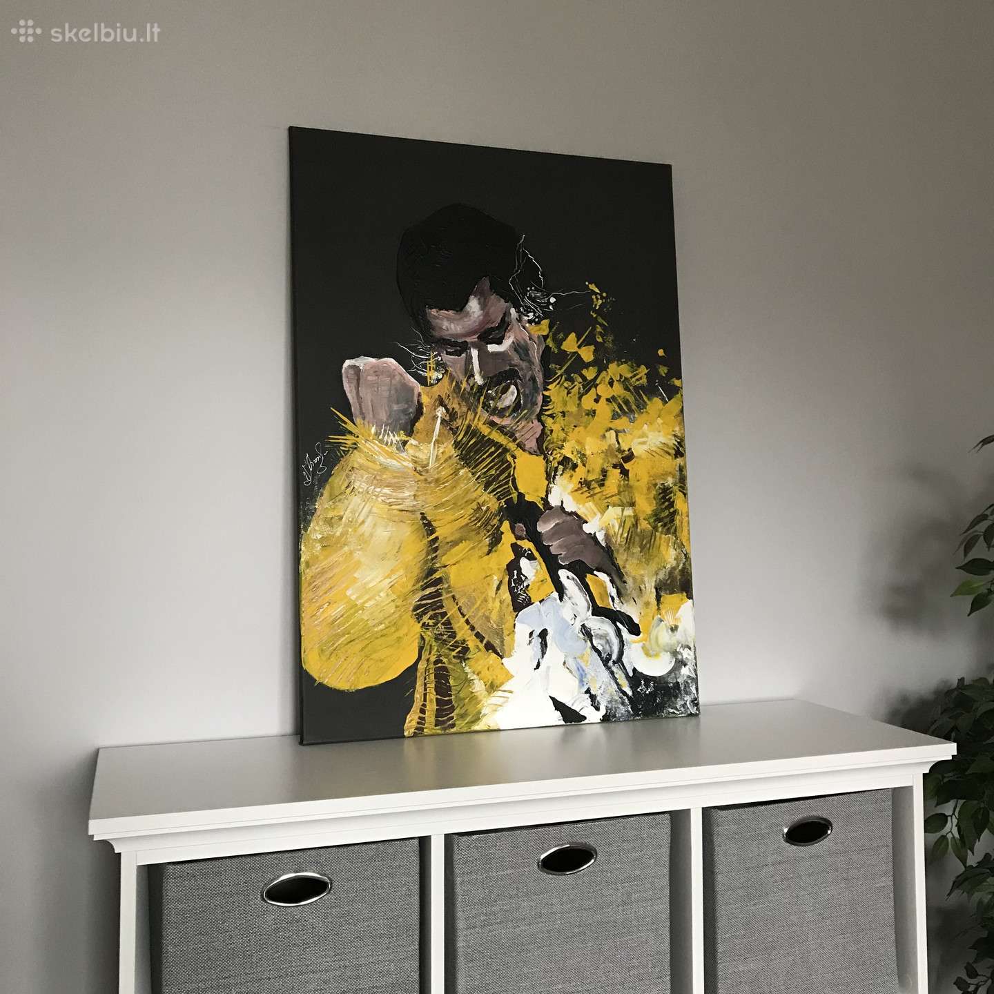 Freddie Mercury paveikslas ant drobės