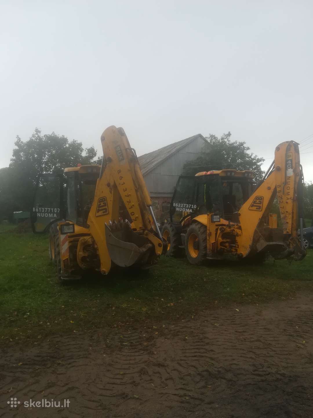 JCB 4cx, statybos transporto nuoma