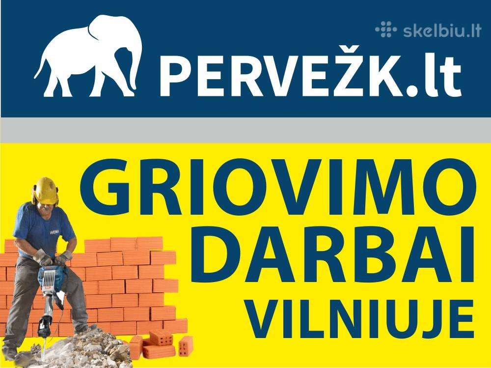 Griovimo darbai Vilniuje ir Vilniaus r.