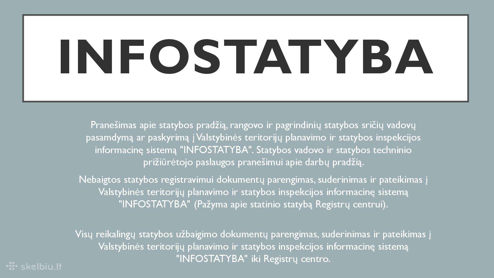 Statybų iforminimas